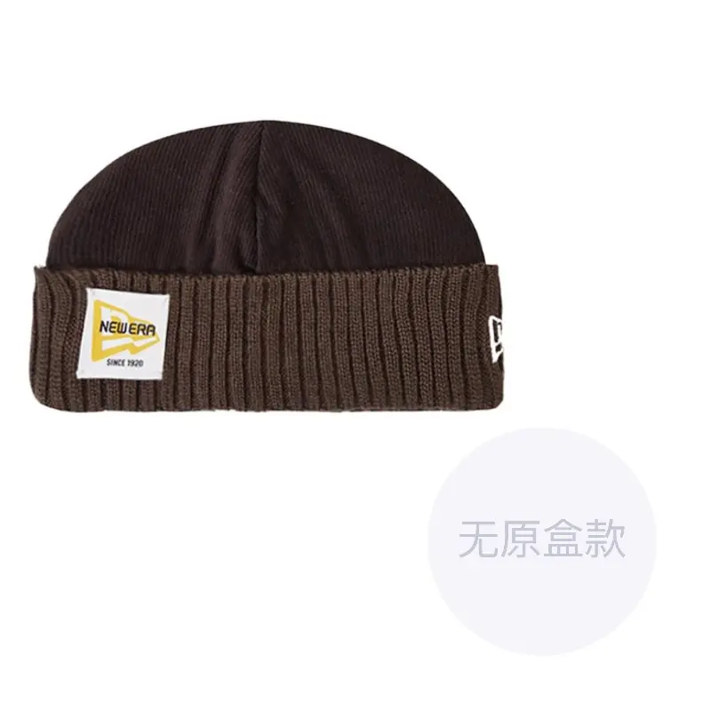 

New Era Акриловая вязаная шапка унисекс коричнево-фиолетово-умбровая, Umber