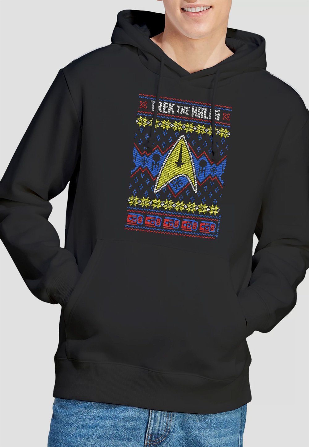 

Толстовка STAR TREK TREK THE HALLS UGLY CHRISTMAS Cotton Soul, черный