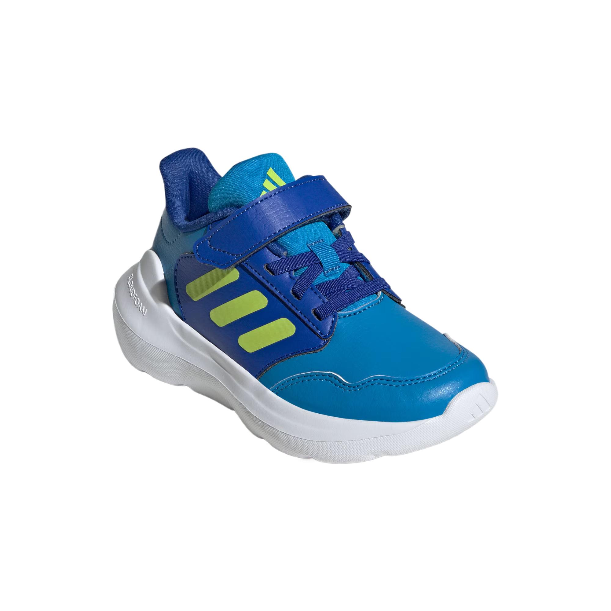 Tensaur Run 3.0 износостойкие низкие детские кроссовки для активного отдыха Adidas, синий/зеленый — фото 4