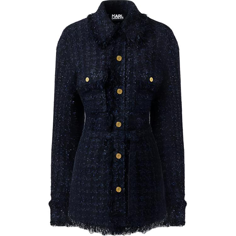 

KARL LAGERFELD FW23 Куртки и Пальто Женские Тёмно-синие KARL LAGERFELD / Karl Lagerfeld Jeans