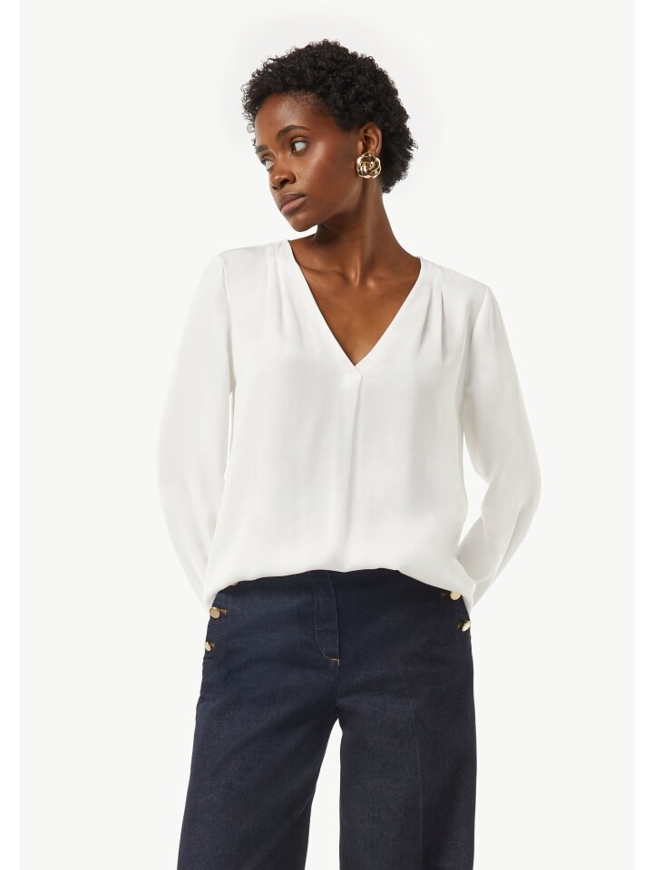 

Блуза comma Bluse langarm, белый