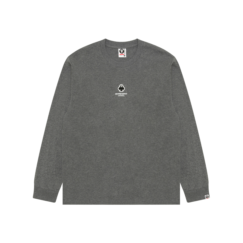 

Футболка с длинным рукавом A Bathing Ape Head club Aape, серый