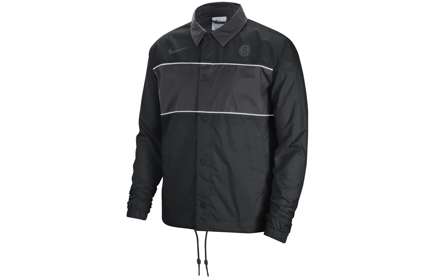 Куртка courtside Brooklyn Nets Nike, черный