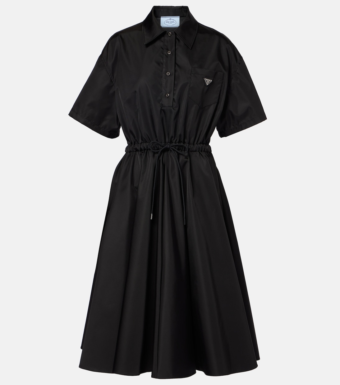 

Платье миди Re-Nylon Prada, Nero