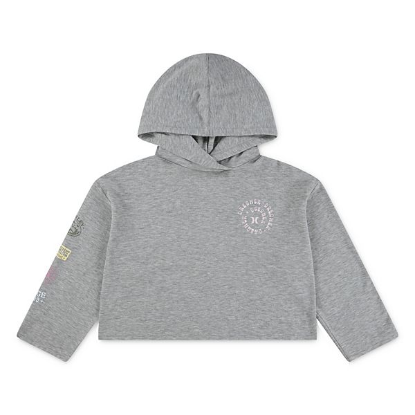 

Детская худи с графикой и рваным краем Hurley, Grey