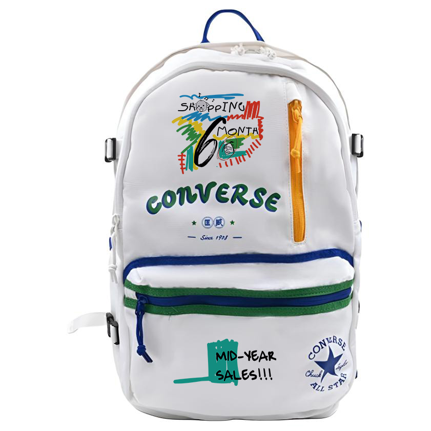 

Converse Полиэстеровый рюкзак с узорчатым принтом унисекс разноцветный, Dopamine Dressing Graffiti