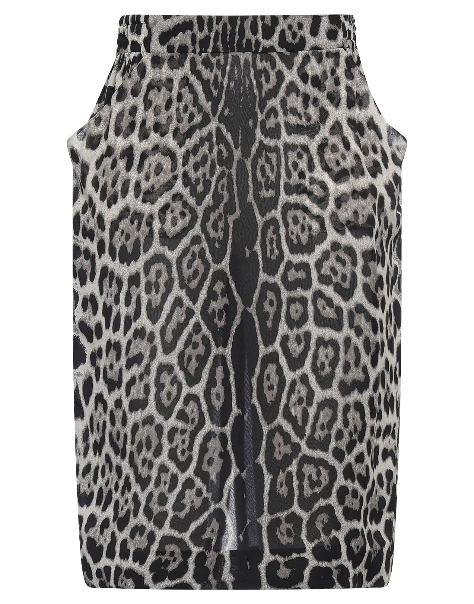 

Юбка миди Saint Laurent, светло-серый