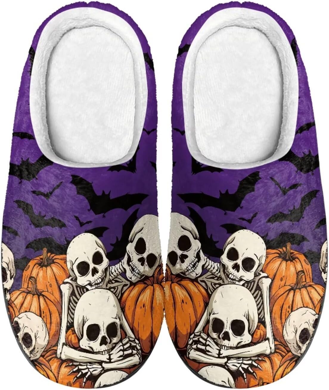 

Милые мультяшные фланелевые тапочки Howilath унисекс, теплые и дышащие хлопковые тапочки с противоскользящей подошвой, фиолетовый
