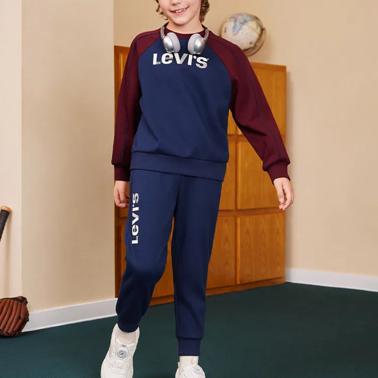 Спортивный костюм ветрозащитный Levis темно-синий — фото 3