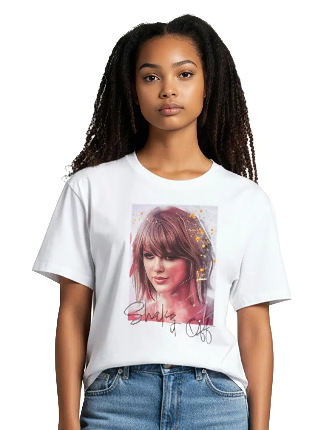 Футболка с принтом Shake it off, United Labels, белый