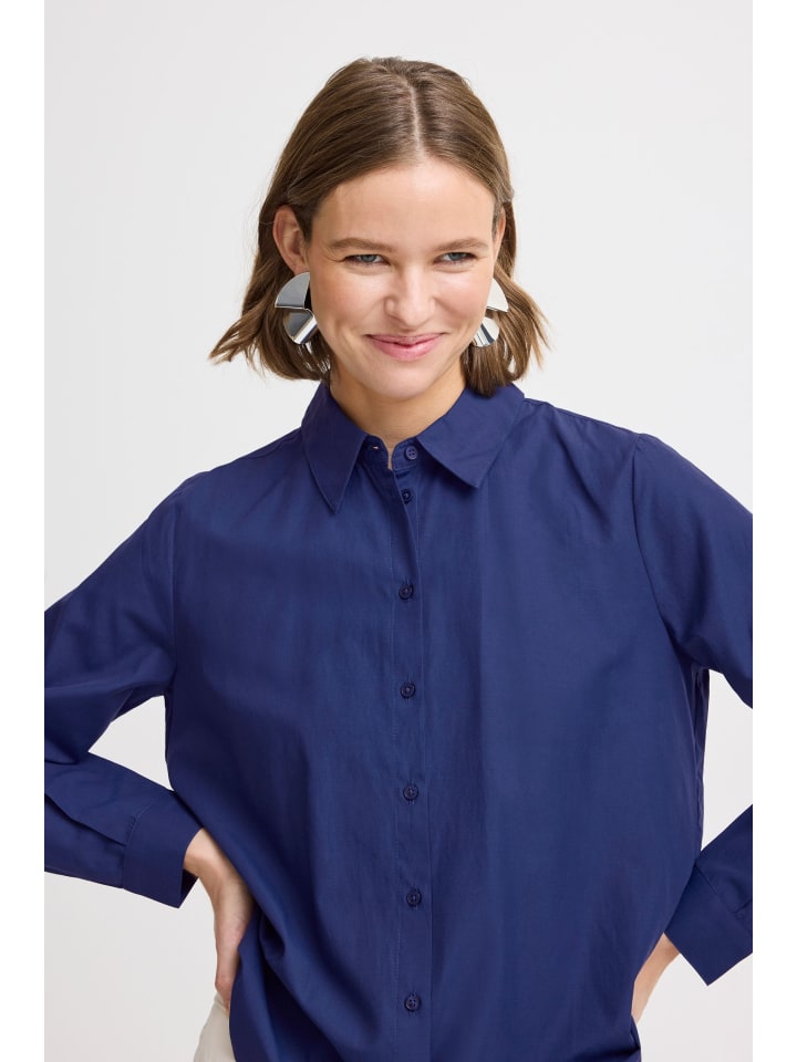 

Рубашка с длинными рукавами BYHETILA, стандартный крой, цвет Medieval Blue b. young