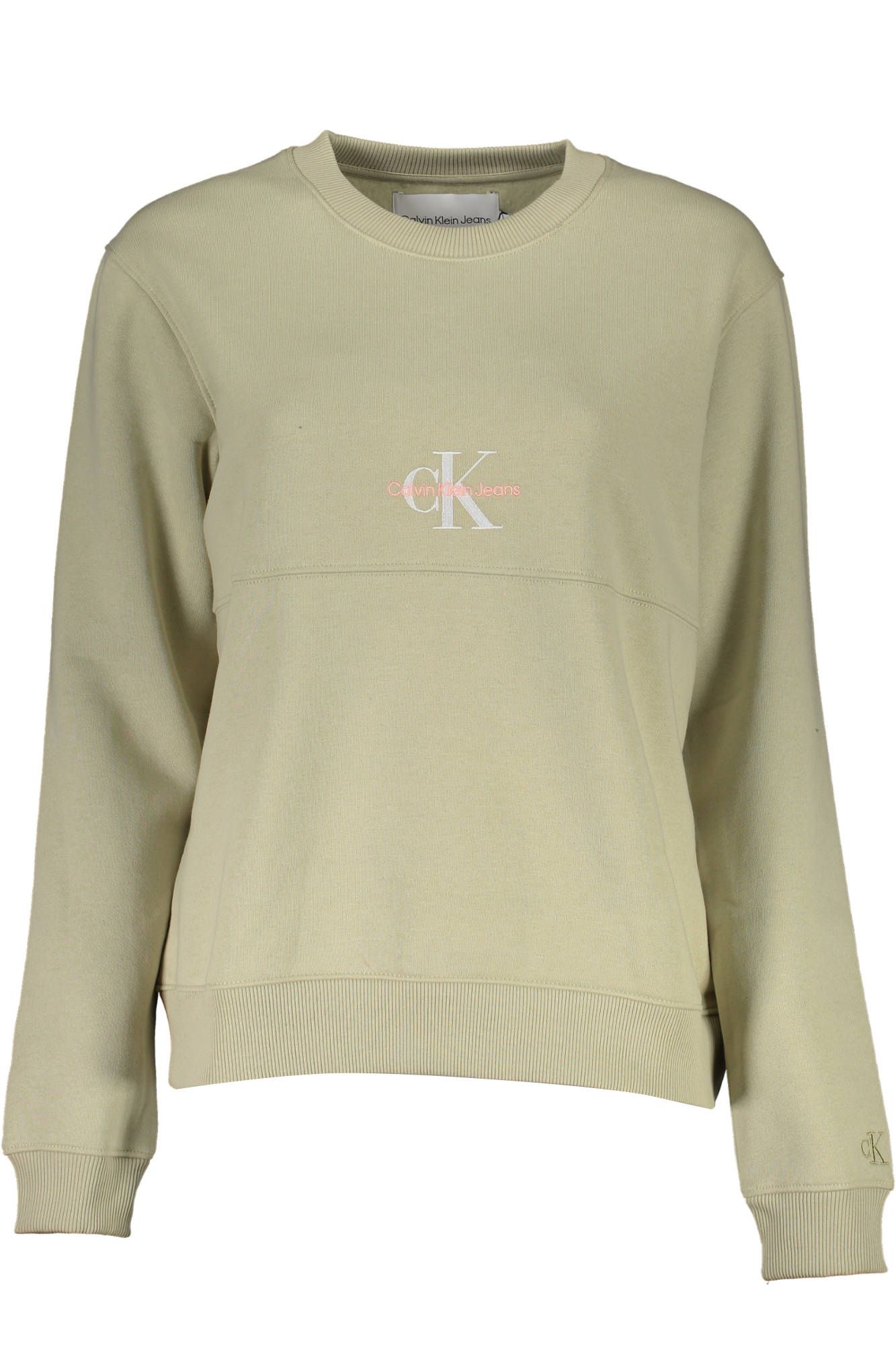 

Зеленый хлопковый женский свитер Calvin Klein