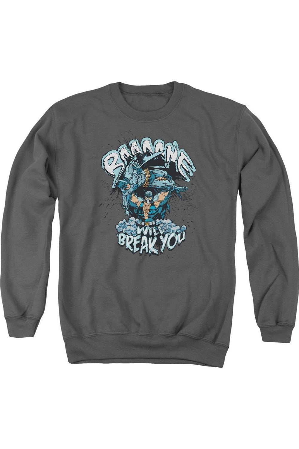 

Толстовка Batman Bane Will Break You для взрослых с круглым вырезом Gildan, цвет charcoal