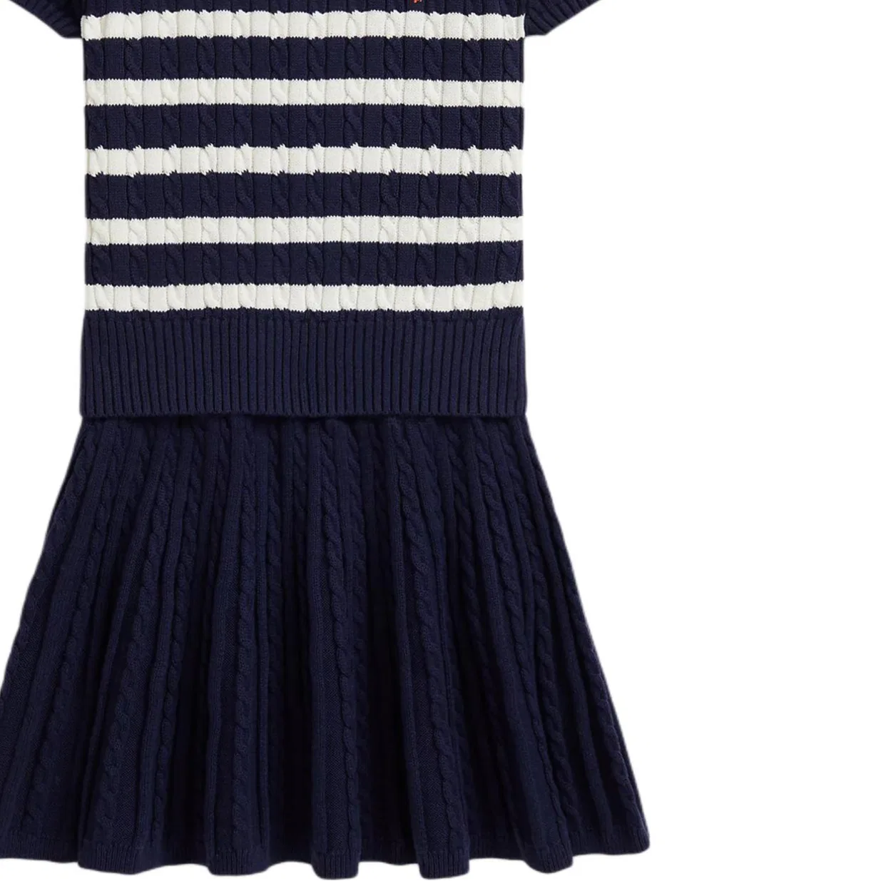 Детский костюм-двойка с юбкой Polo Ralph Lauren Newport Marine Blue Multicolor — фото 4