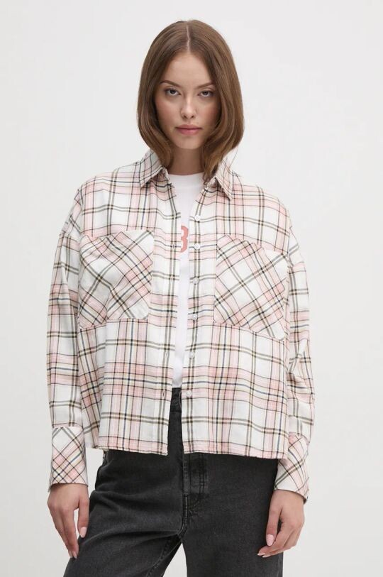 

Хлопковая рубашка Barbour, розовый