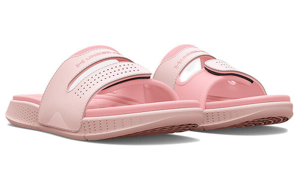 Тапочки ansa studio slide 'retro pink' Under Armour, розовый — фото 4