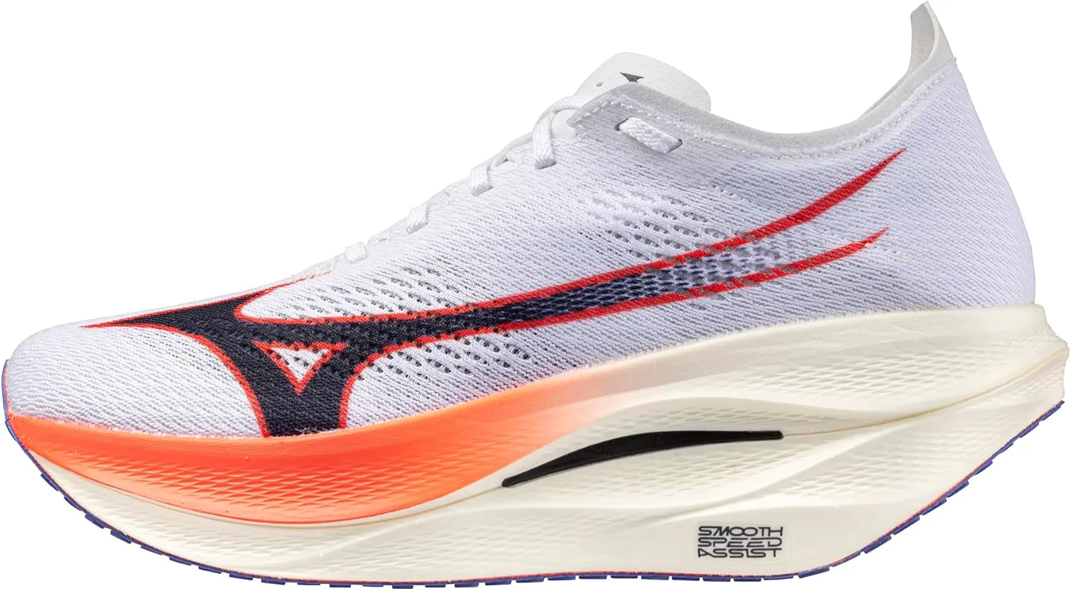 Беговые кроссовки Mizuno Unisex-Adult Wave Rebellion Pro 3 для взрослых, белый/синий
