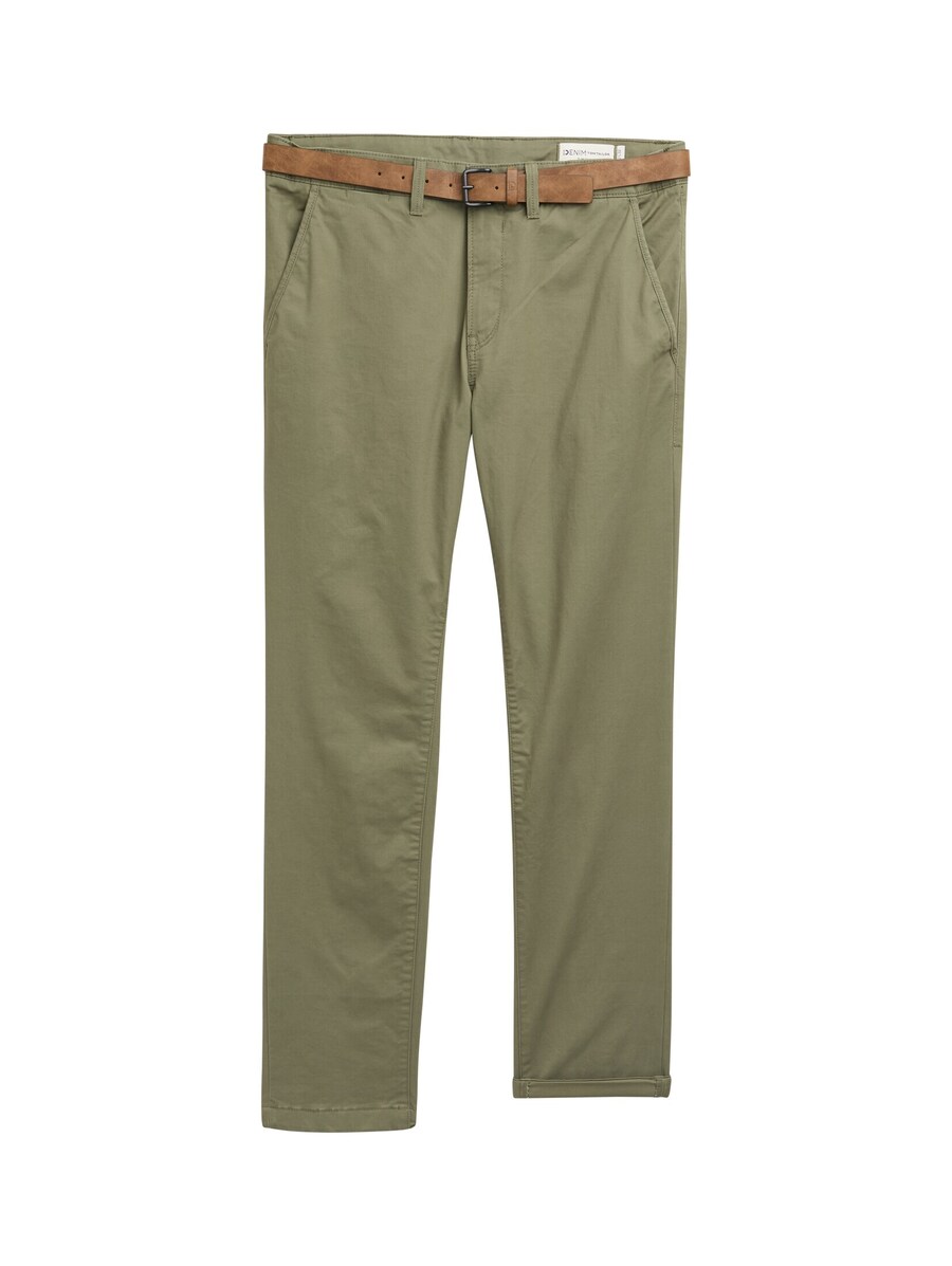

Брюки зауженного кроя TOM TAILOR DENIM, оливковый