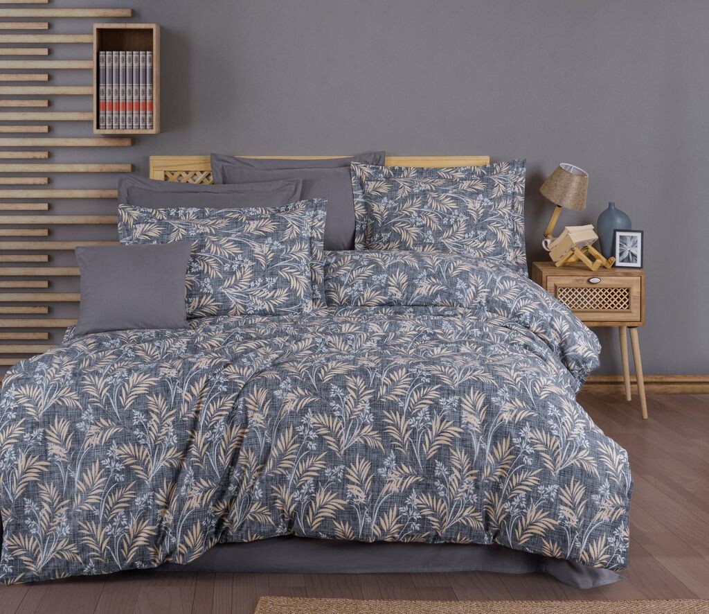 

L'Essentiel Linge de Maison, Tuğba, Комплект пододеяльников Ranforce King Size (FR), Серый, 100 % ХЛОПОК RANFORCE, 240 x 220 см