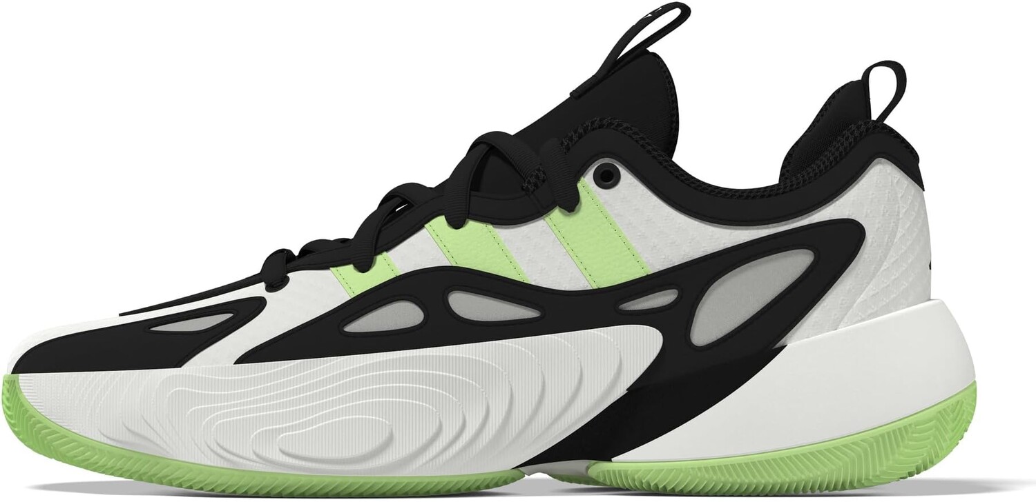 Кроссовки adidas Trae Unlimited 2, цвет Cloud White/Green Spark/Off-White — фото 4