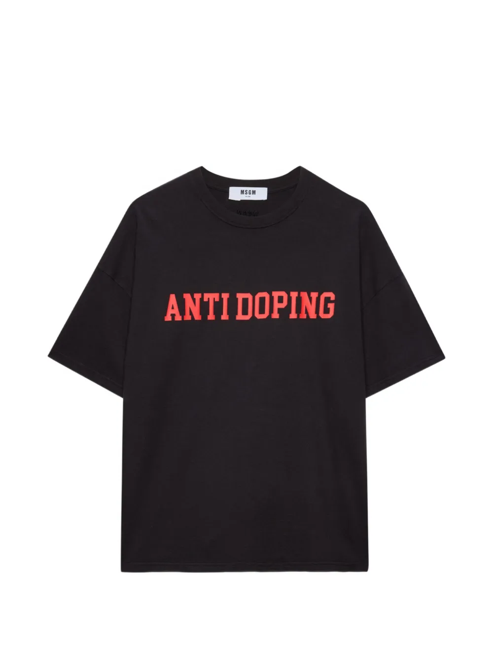 

Футболка с короткими рукавами и принтом Msgm, черный