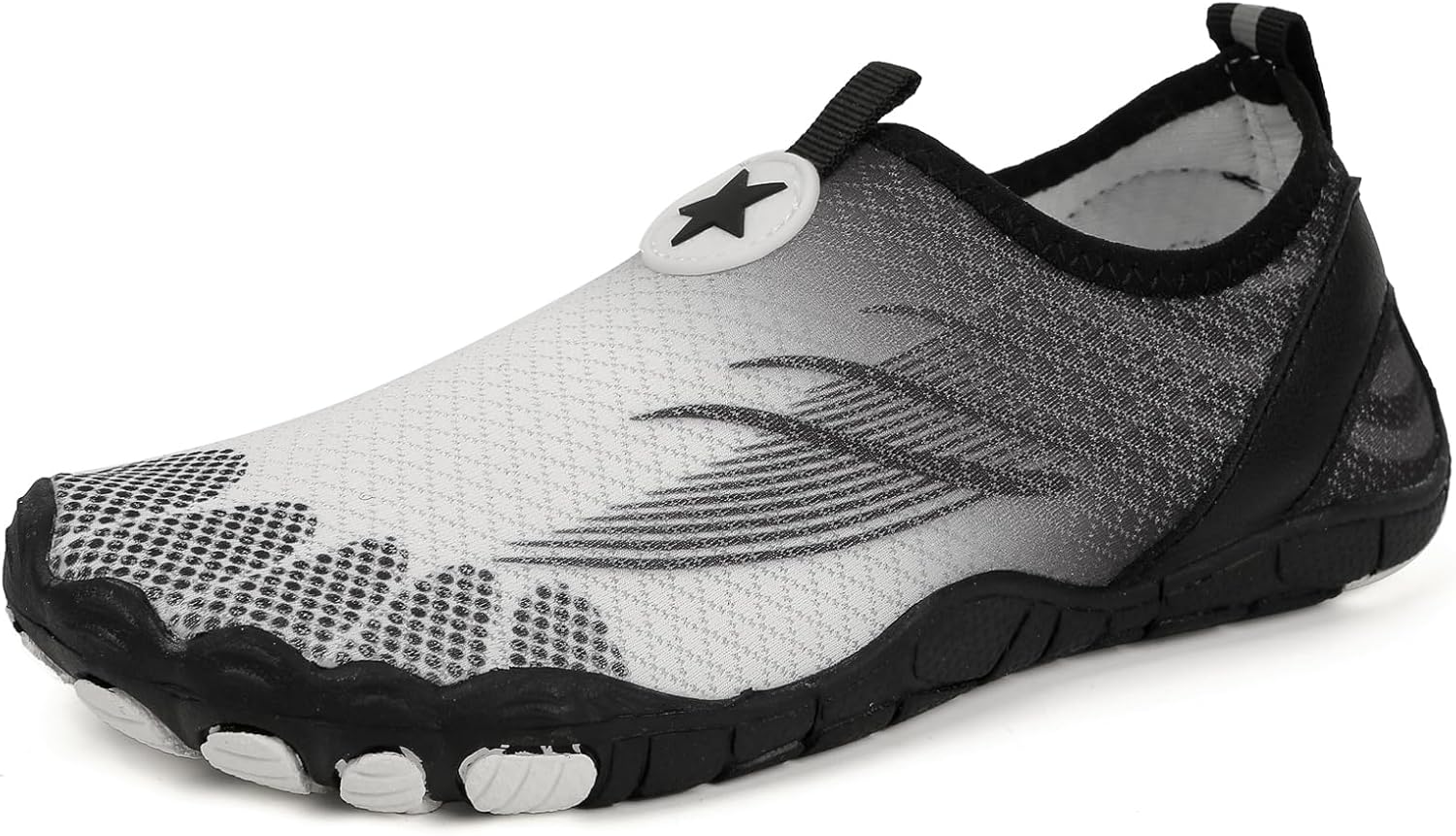 

Кроссовки для походов для женщин и мужчин, дышащие, противоскользящие, спортивная обувь, удобная для ходьбы, здоровая с широким носком, обувь для воды, пляжа и бассейна, кроссовки для плавания Generic, черный