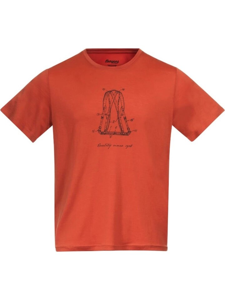 

Футболка Bergans, оранжевый