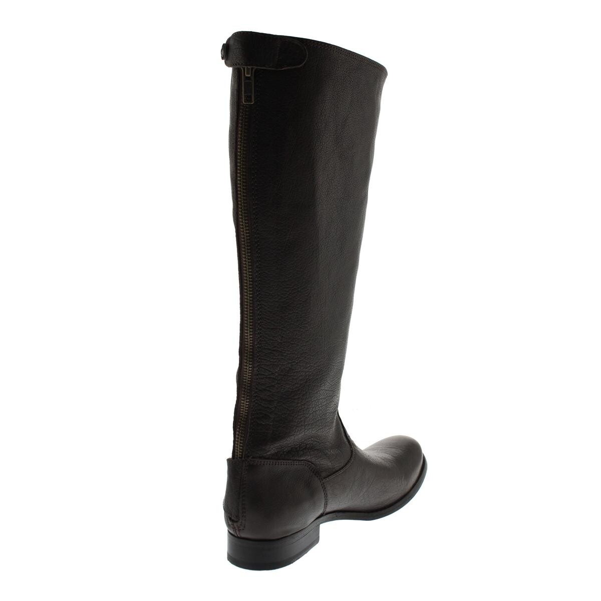 

Женские кожаные сапоги до колена Melissa Frye, цвет Dark Brown