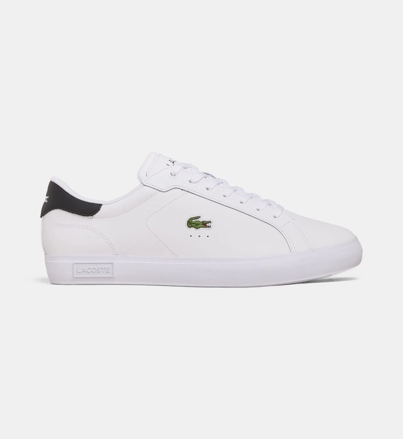 Низкие кеды Powercourt из кожи Lacoste, белый