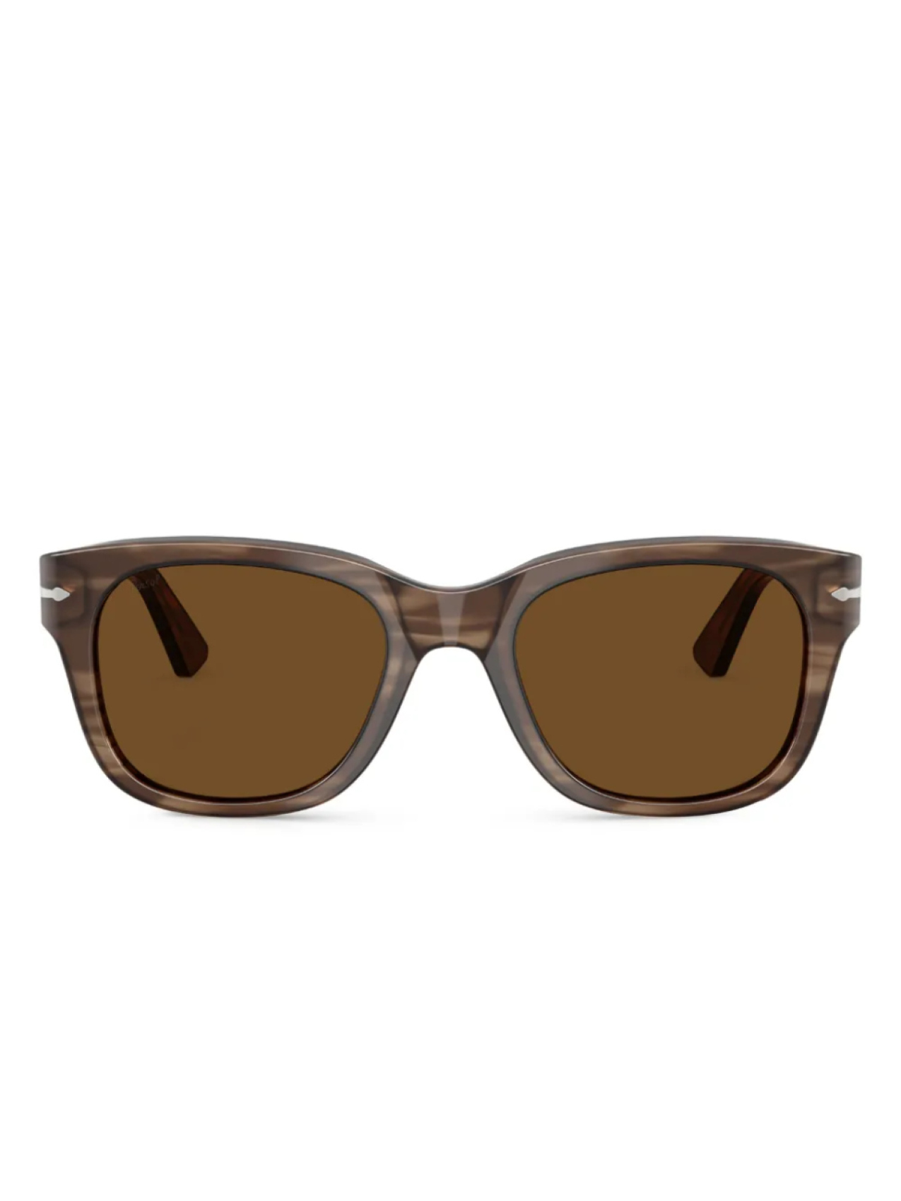 

Persol солнцезащитные очки в квадратной оправе, коричневый