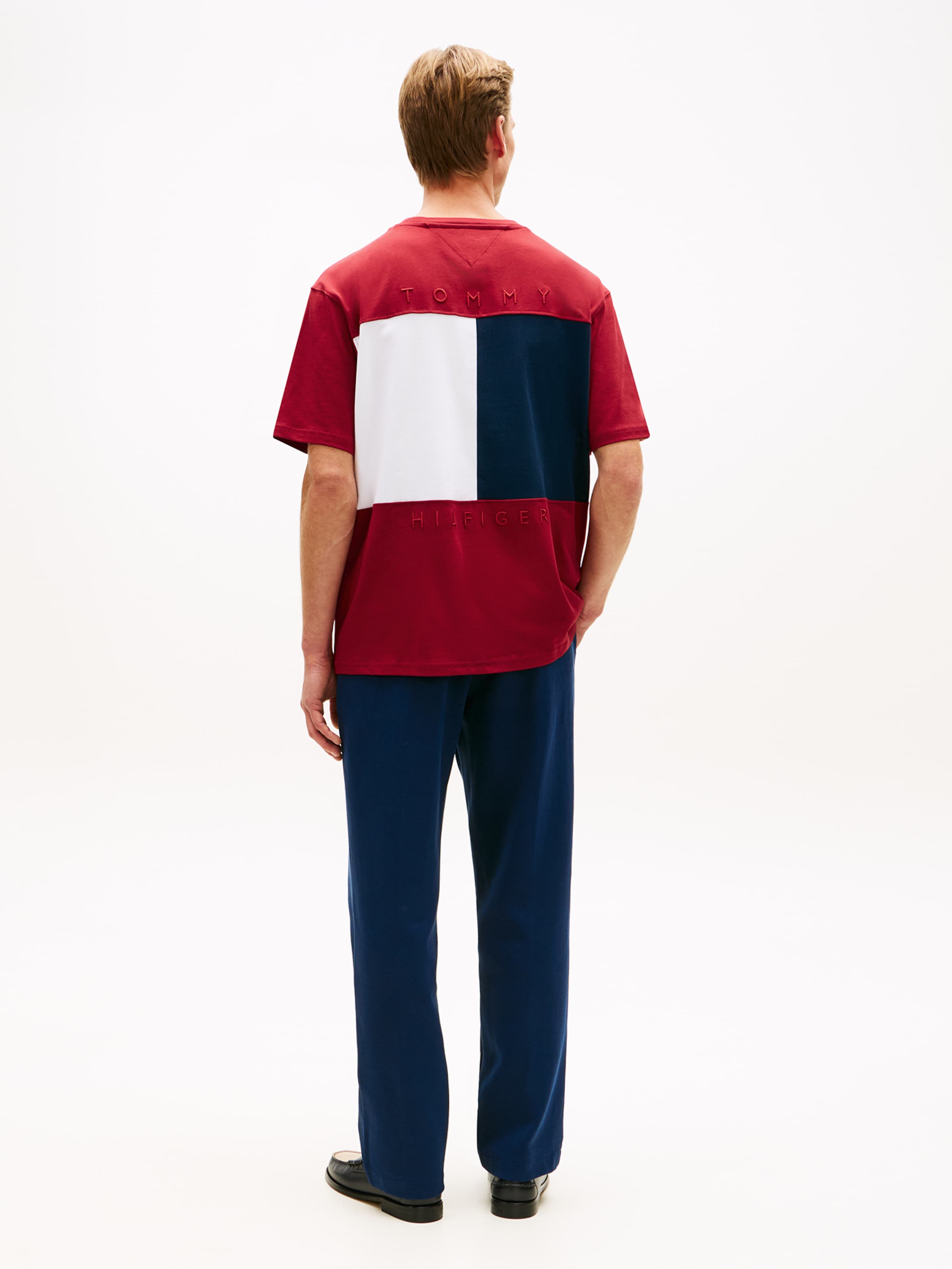 TOMMY HILFIGER Футболка в вишневом красном — фото 3