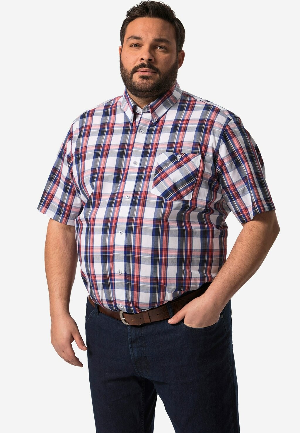 

Рубашка KARO HALBARM BUTTONDOWN-KRAGEN COMFORT FIT BOSTON PARK, красный