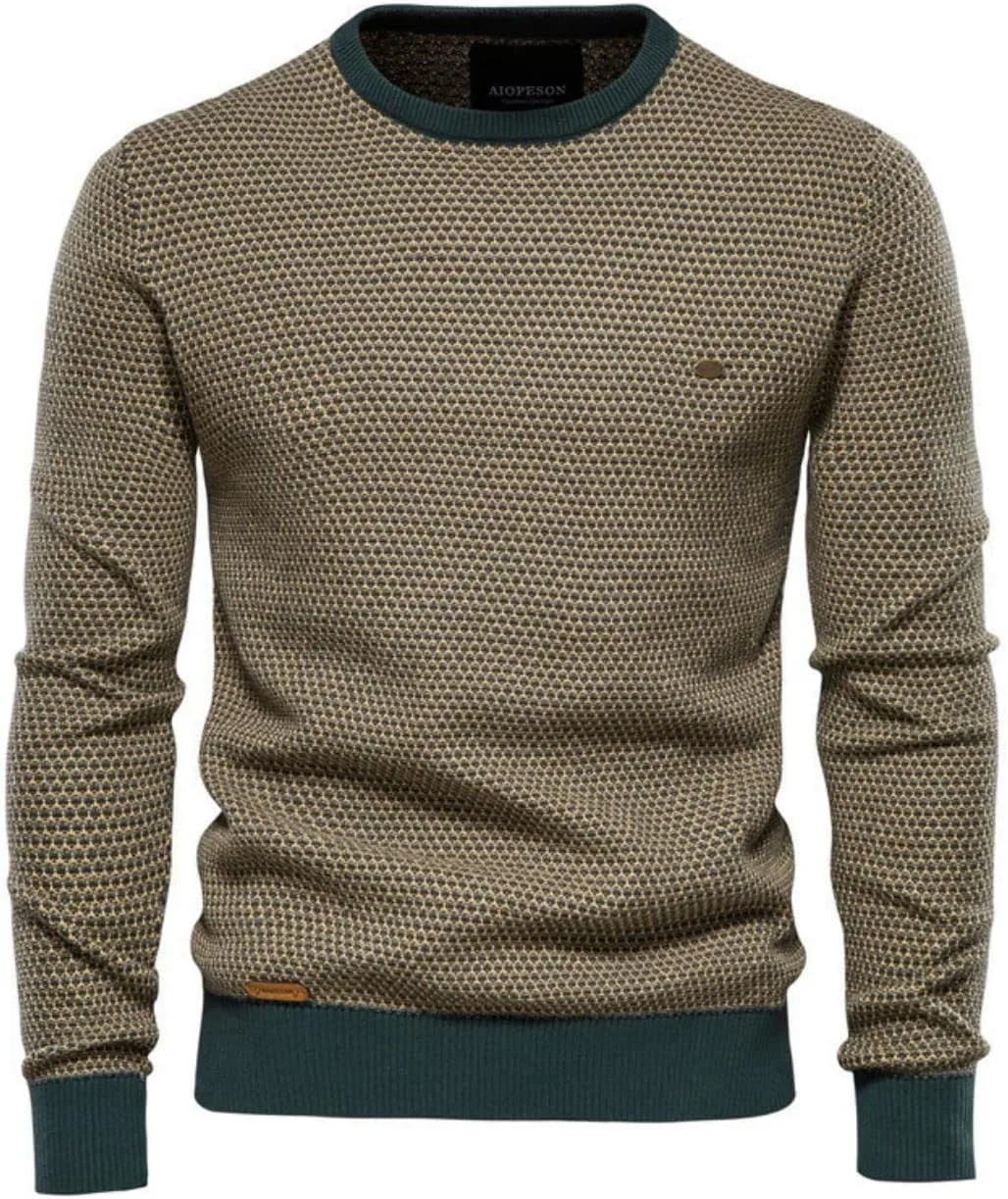 

Kwoki мужской свитер с длинным рукавом, цветной блок, slim fit Kwoki Fashion
