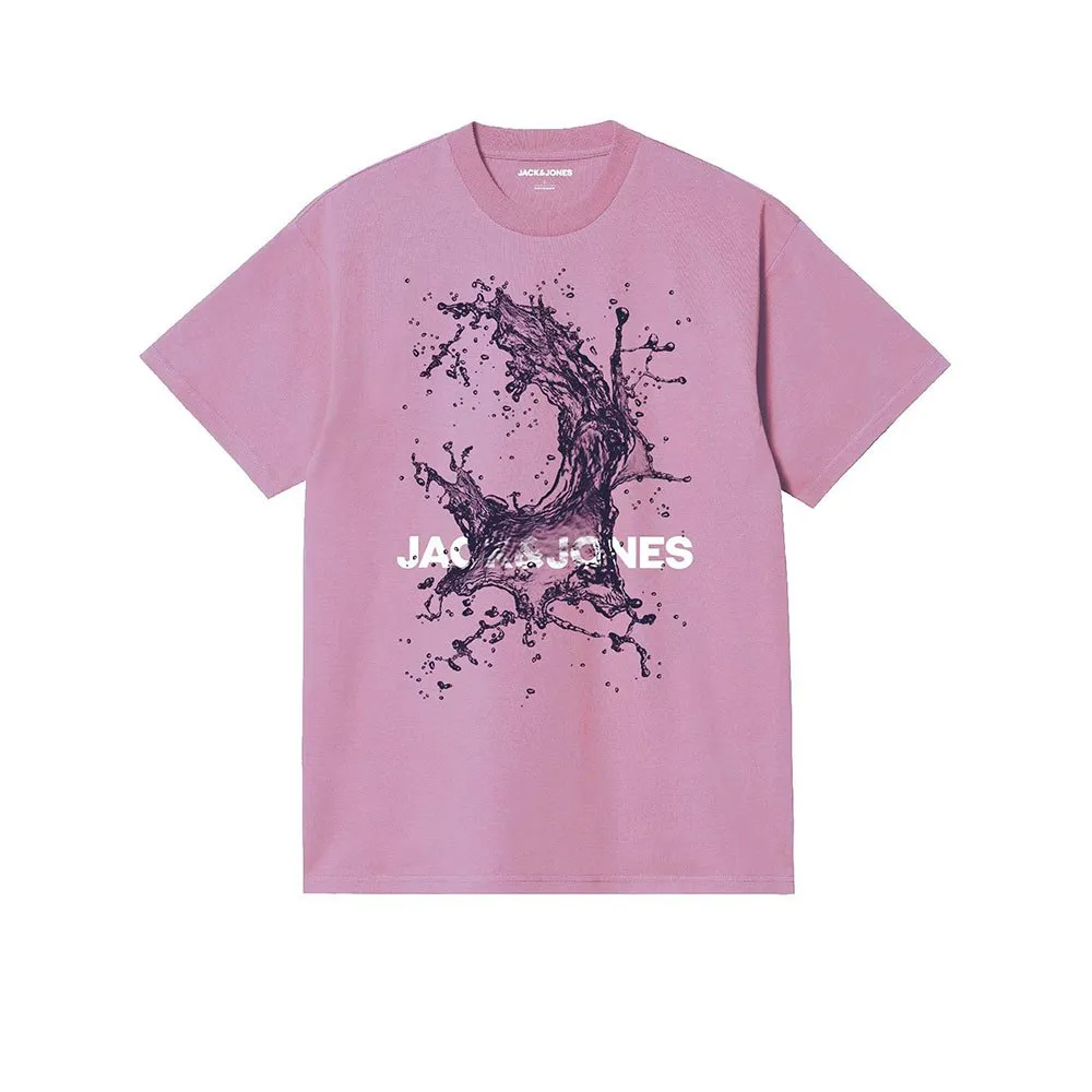 

Футболка Jack & Jones Splash Ocean, розовый