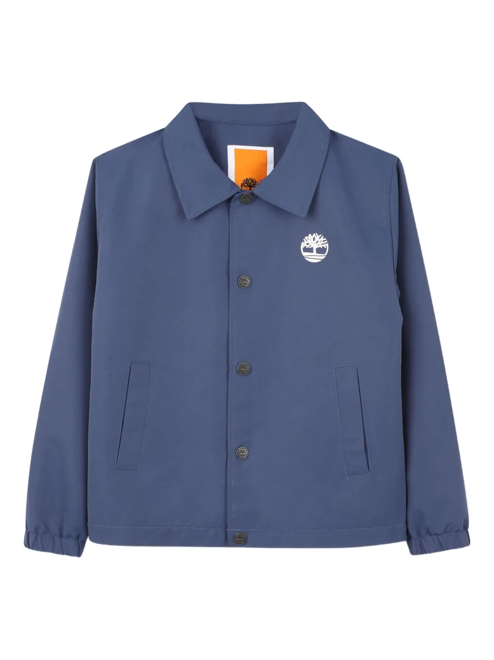 

Куртка на пуговицах с логотипом Timberland Kids, синий