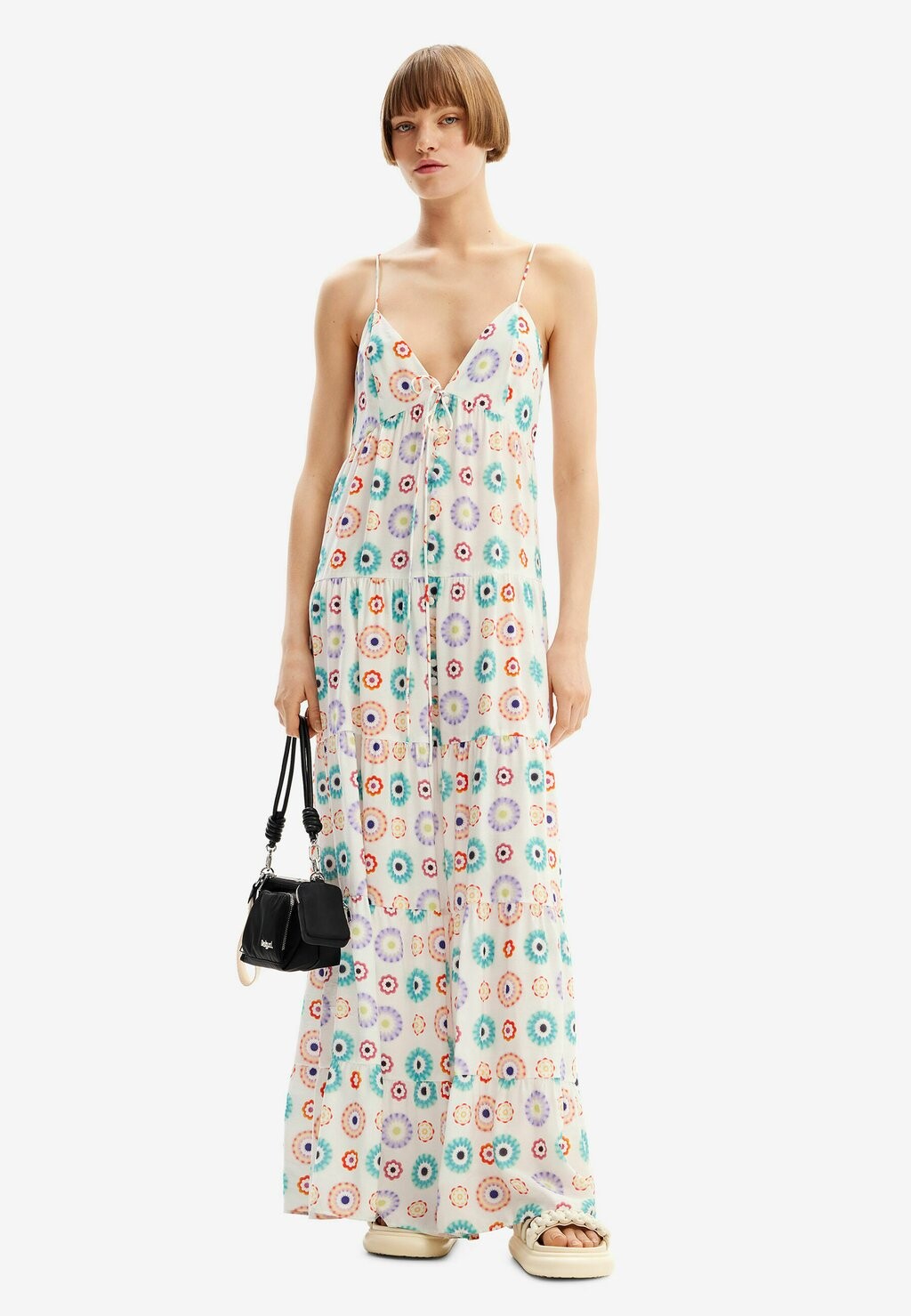 

Длинное платье GEOMETRIC Desigual, белый