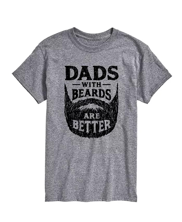 

Мужская футболка с коротким рукавом "Dads with Beards Are Better" AIRWAVES, серый