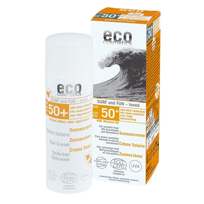 

Eco Cosmetics, веганский солнцезащитный крем SPF 50+, 50 мл