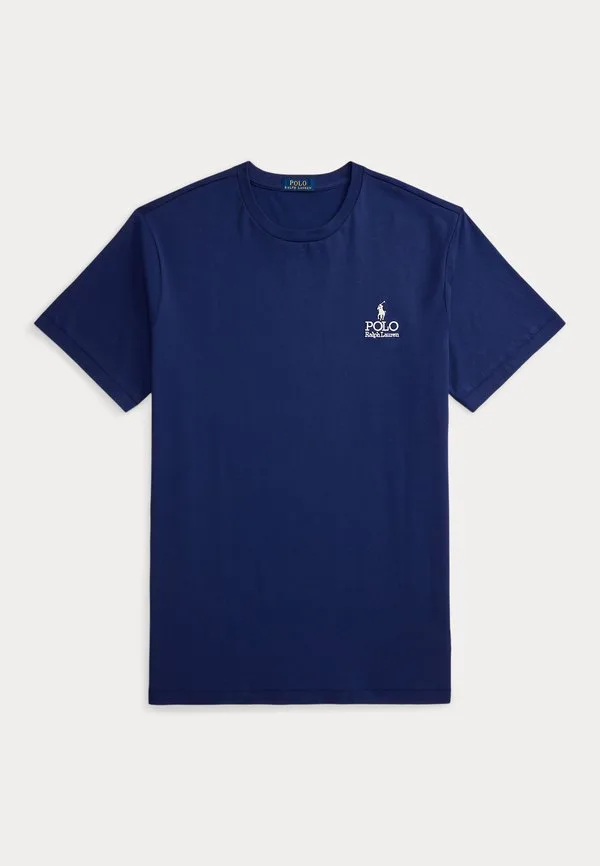 Футболка с логотипом, базовая футболка Polo Ralph Lauren Big & Tall, Newport Navy — фото 4
