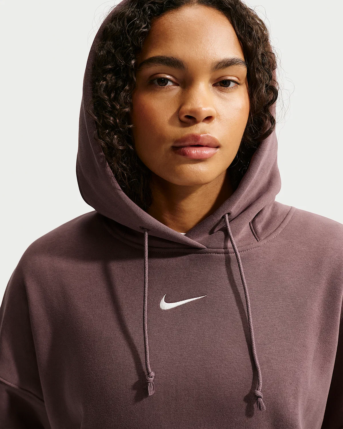 Женский оверсайз-худи Nike Sportswear Phoenix Fleece, Tattoo/Sail — фото 3
