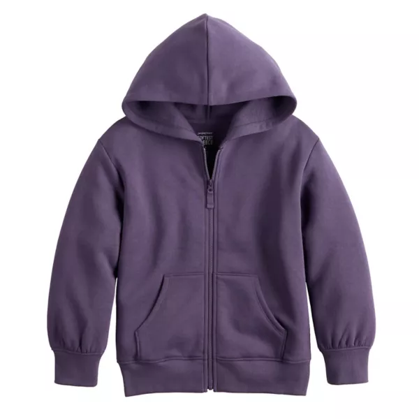 

Толстовка с капюшоном из флиса на молнии для девочек 4-12 лет Jumping Beans, цвет grape