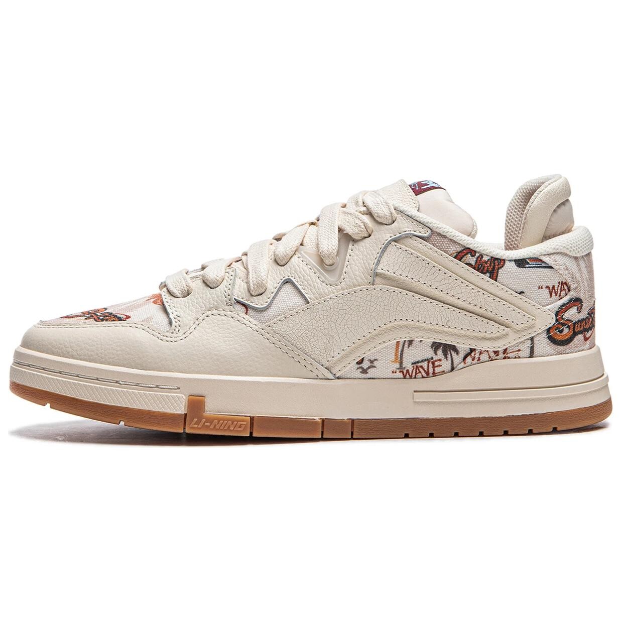 

Кроссовки LINING Skateboarding Shoes Men Low-top Custard Ash, кремовый, Бежевый, Кроссовки LINING Skateboarding Shoes Men Low-top Custard Ash, кремовый