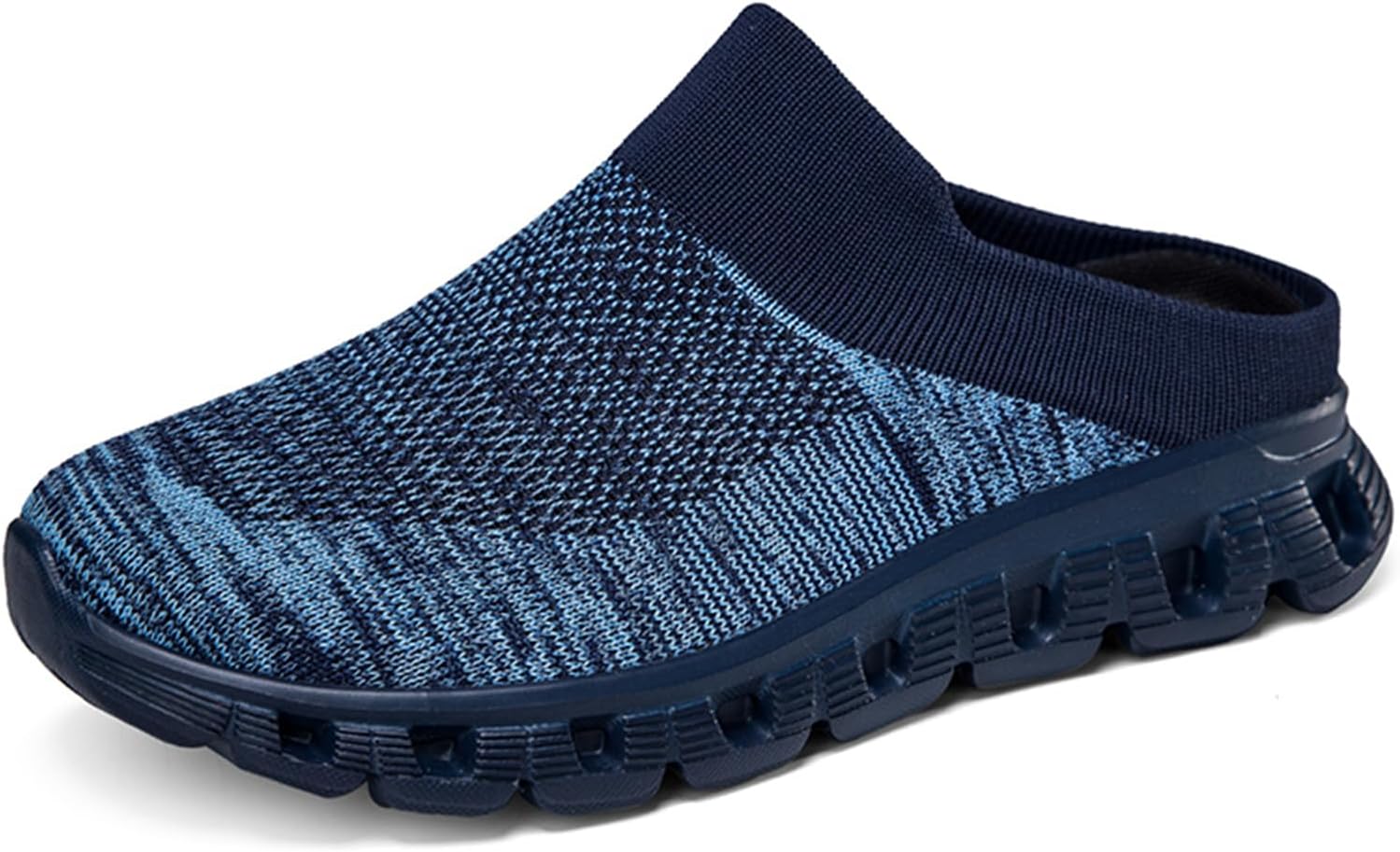 

Мужские кроссовки FLIOZY с сеткой, увеличивающие рост, мюли для прогулок с открытой пяткой, на садовой подошве, с легким надеванием, синий