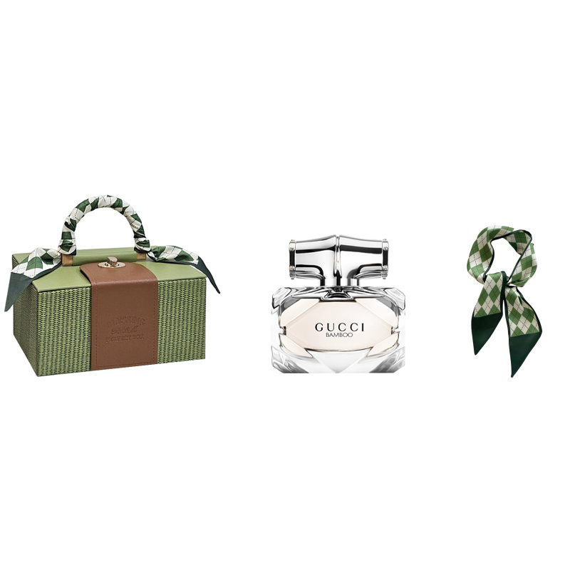 Подарочный набор Gucci Bamboo Eau de Toilette с шелковым платком, 75 мл — фото 4