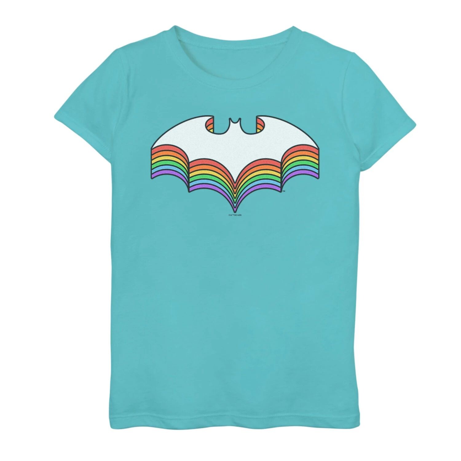 

Футболка с изображением эмблемы DC Comics Batman Pride Drop Shadow для девочек 6–16 лет Licensed Character