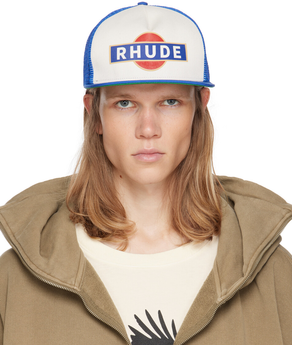 

Кепка Racer Trucker в сине-белых тонах Rhude