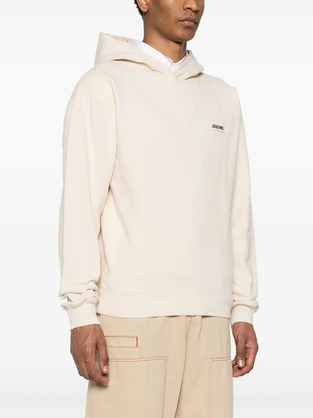 Толстовка Le Hoodie Gros Grain JACQUEMUS, нейтральный — фото 3
