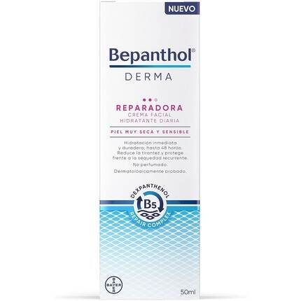 Крем для лица Bepanthol — Derma Repair Увлажняющий на день, для очень сухой и чувствительной кожи, 50 мл — фото 3