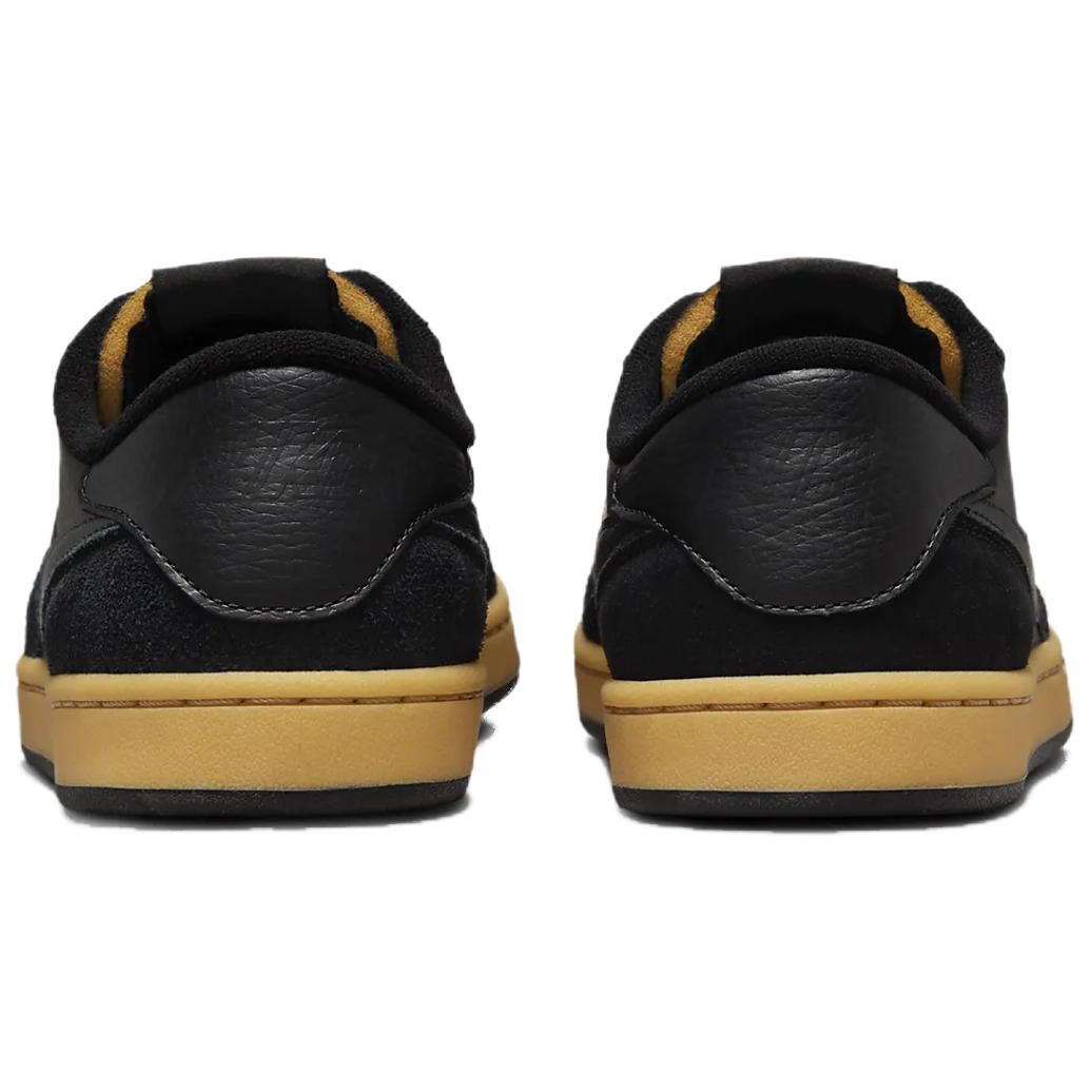 Кроссовки Nike SB FC Skateboarding Shoes Men Low-top Black/orange, черный/черный/оранжевый — фото 4