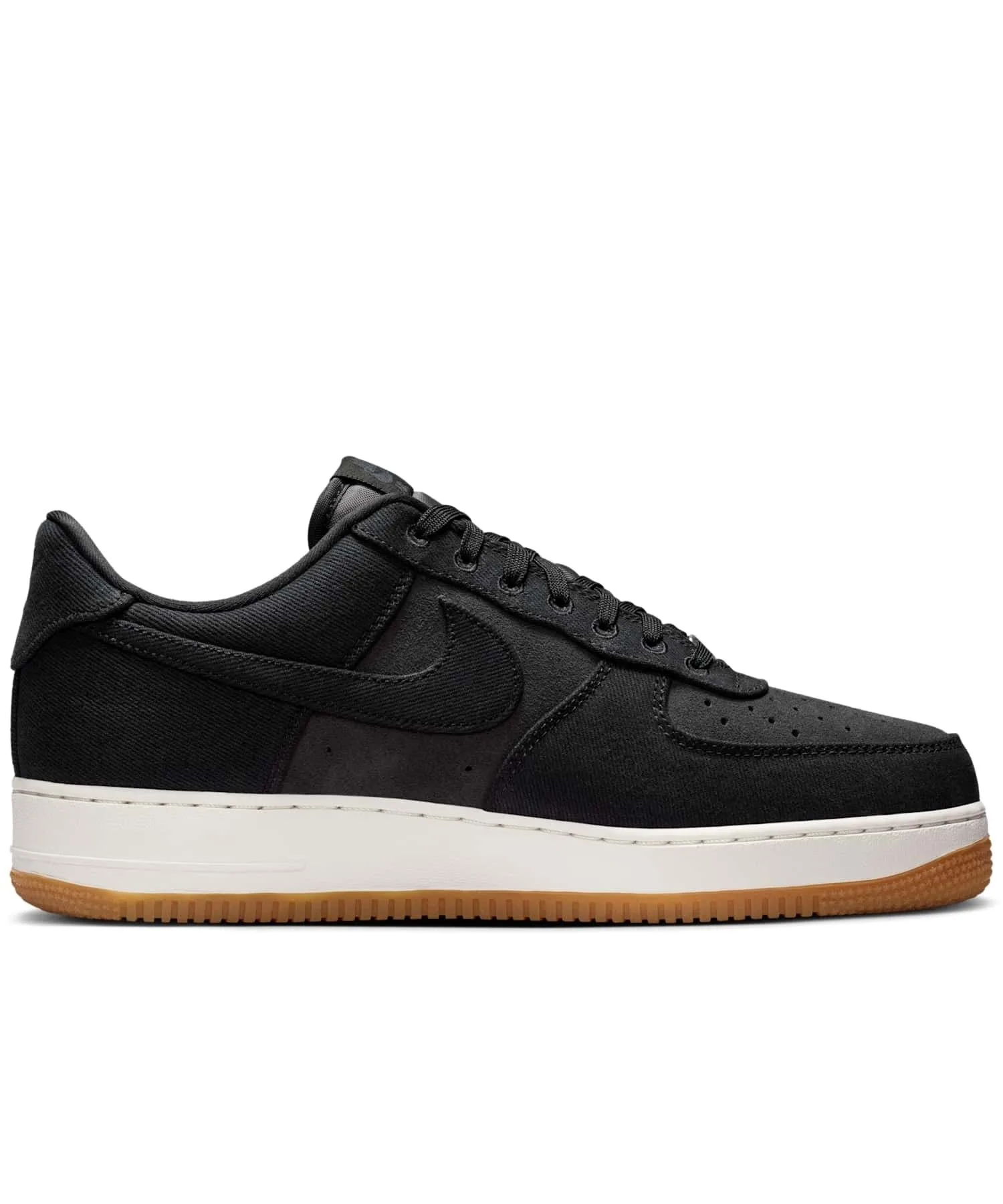 Мужские кроссовки Nike Air Force 1 '07 LV8 Denim чёрные — фото 3